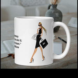 White glossy mug